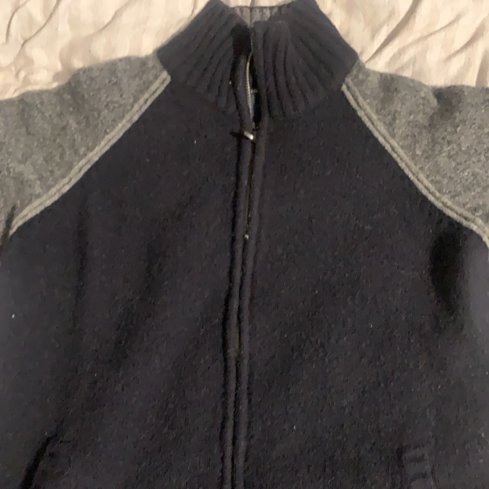 Nautical zip up sweater